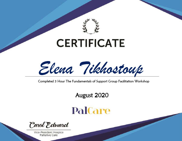 Facilitation Group Certificate